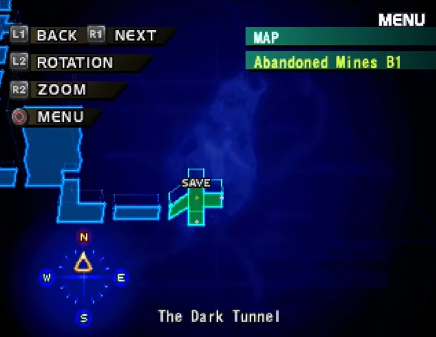 A map of the game area.